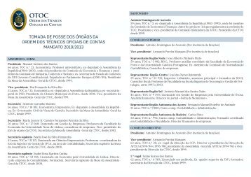 Consulte a lista completa dos órgãos da OTOC - Ordem dos ...