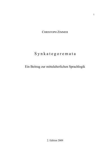 Free download (PDF, 247 KB) - Christoph Zimmer
