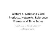 Global Positioning System (GPS): time - Jeff Freymueller