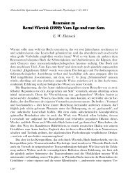 Vom Ego und vom Sum. Bernd Wicziok - Zeitschrift fÃƒÂ¼r SpiritualitÃƒÂ¤t ...