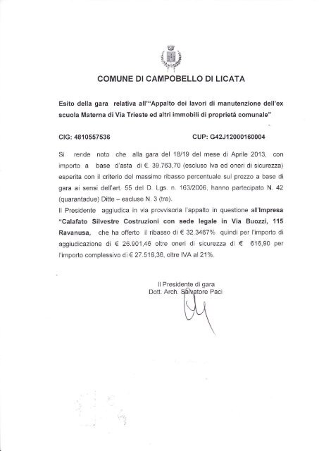 "41s - Comune di Campobello di Licata