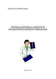 kÃ©pi diagnosztikai asszisztens szakkÃ©pesÃ­tÃ©s kÃ¶zponti programja - Eti