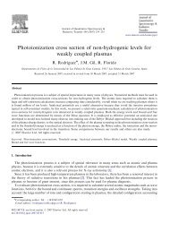 Photoionization cross section of non-hydrogenic levels for ... - Ciemat