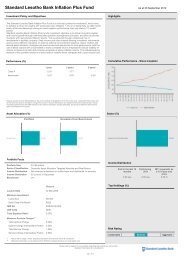 Standard Lesotho Bank Inflation Plus Fund - Stanlib