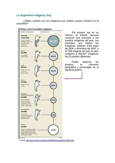 La Argentina indÃ­gena, hoy