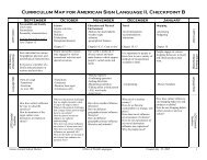 Curriculum Map (ASL 2)