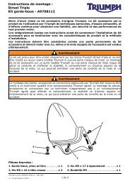 A9900310 Street Triple Hugger Kit - FR.fm - Triumph Instructions.com