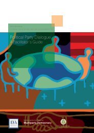 Political Party Dialogue â A facilitators guide