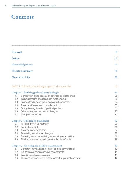 Political Party Dialogue â A facilitators guide