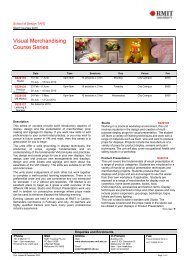 Visual Merchandising Course Series - RMIT short and single courses