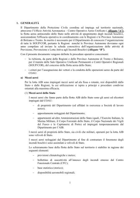 EDIZIONE 2010 - Dipartimento della Protezione Civile