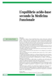 L'equilibrio acido-base secondo la Medicina Funzionale