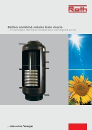 Ballon combinÃ© solaire bain marie - Roth France