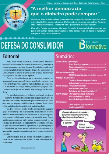DEFESA DO CONSUMIDOR - ACRA