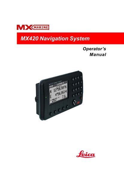 MX420 Navigation System - Polaris-as.dk