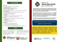 PSDP Brochure 2010 - Provincial Spatial Development plan