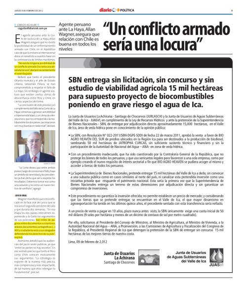 FiscalÃ­a 'limpia' a exjefe de EsSalud - Diario16