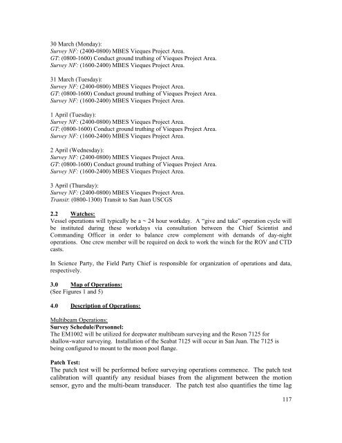 Data Acquisition and Processing Report (DAPR) - Center for Coastal ...