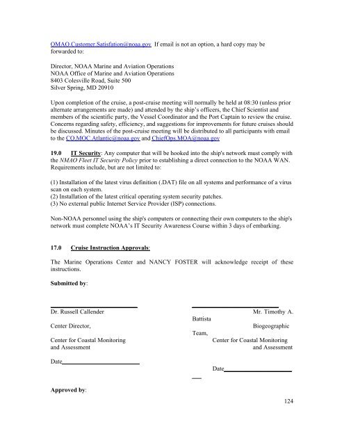 Data Acquisition and Processing Report (DAPR) - Center for Coastal ...