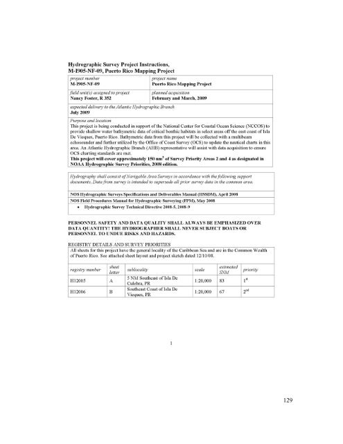 Data Acquisition and Processing Report (DAPR) - Center for Coastal ...