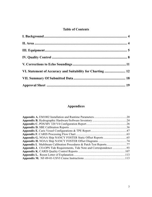 Data Acquisition and Processing Report (DAPR) - Center for Coastal ...