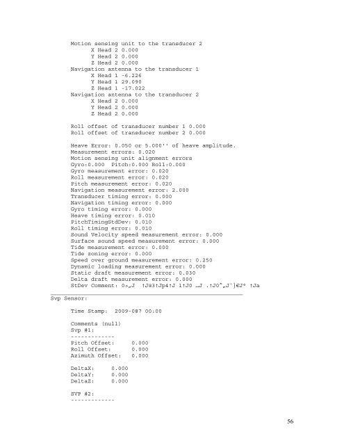 Data Acquisition and Processing Report (DAPR) - Center for Coastal ...