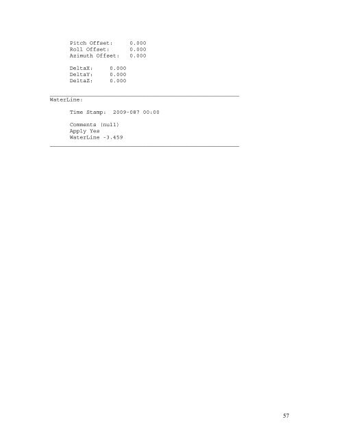 Data Acquisition and Processing Report (DAPR) - Center for Coastal ...