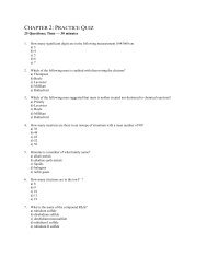 CHAPTER 2: PRACTICE QUIZ