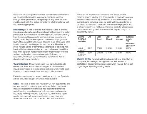 Retrofitting Historic Buildings - Westminster City Council