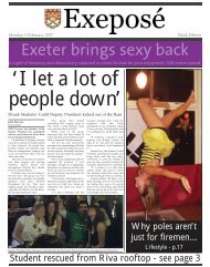 Exeter brings sexy back - ExeposÃ© - University of Exeter