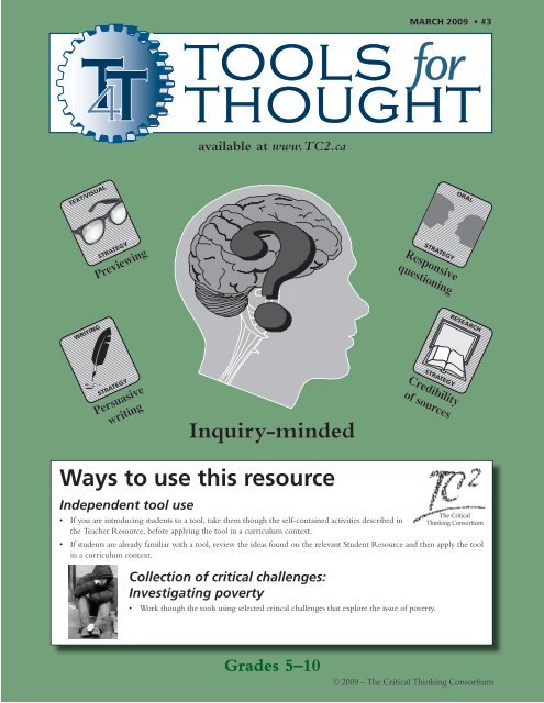 Inquiry-mindedness - The Critical Thinking Consortium
