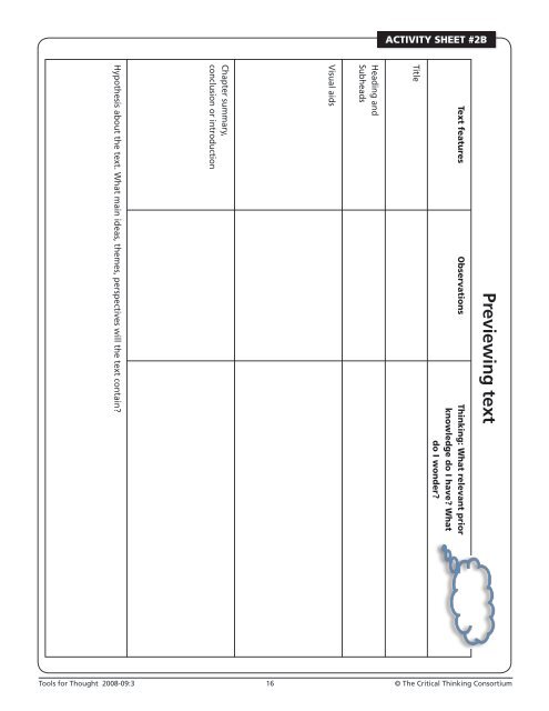 Inquiry-mindedness - The Critical Thinking Consortium