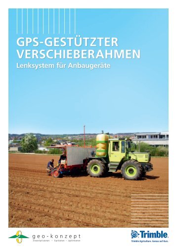 GPS-GESTÜTZTER VERSCHIEBERAHMEN - geo-konzept GmbH