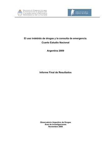 El uso indebido de drogas y la consulta de emergencia. Cuarto ...