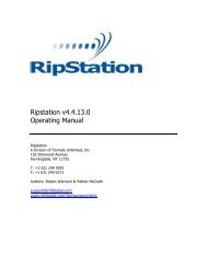 Download Ripstation manual - CD DVD Duplication