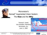 Microvision Nomad Augmented Vision System - SID