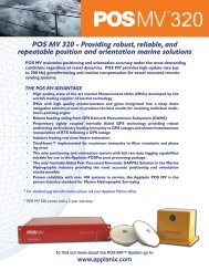 POS MV 320 - Providing robust, reliable, and ... - TerraSond