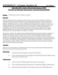 EXPERIMENT 1 (Organic Chemistry II)