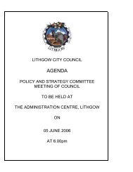 AGENDA - Lithgow City Council