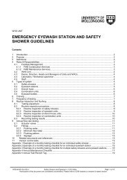 Emergency Eyewash Station and Safety Shower Guidelines - Staff