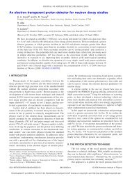 An electron transparent proton detector for neutron decay studies
