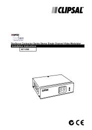8071VMS Instructions - Clipsal