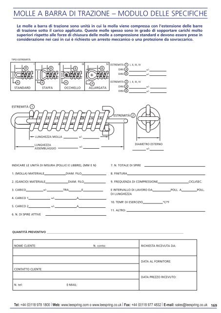 Molle a compressione - Lee Spring