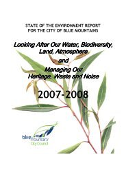 State of Environment Report - Blue Mountains City Council - NSW ...