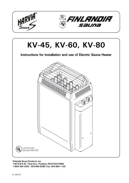 Kv 45 Kv 60 Kv 80 Sauna Supplies