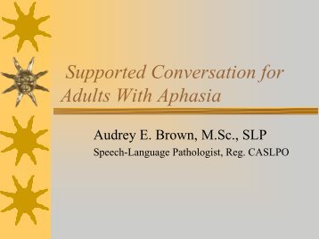 Supported Conversation for Adults With Aphasia