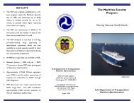 MSP Brochure August-09-GLAKE - Maritime Administration - U.S. ...