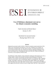 Use of McKinsey abatement cost curves for climate economics ...