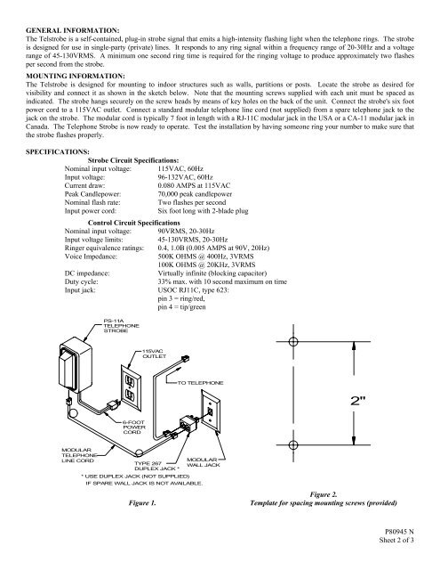 PS-11A-WPW Instruction Sheet - Cooper Industries