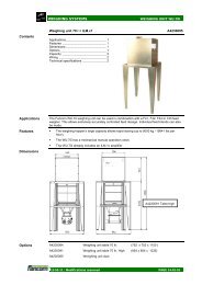 WEIGHING SYSTEMS Weighing unit 70 l + ILM ... - Farmi Tilatech Oy